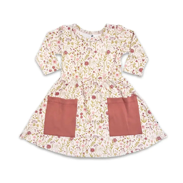 Baby/Kids Bamboo Clementine Dress — Last Call-6