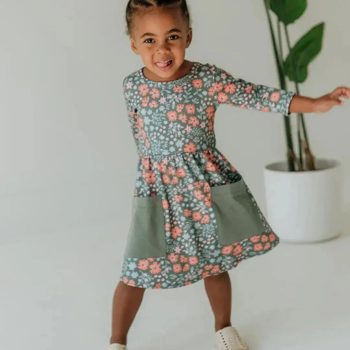 Baby/Kids Bamboo Clementine Dress — Last Call-1