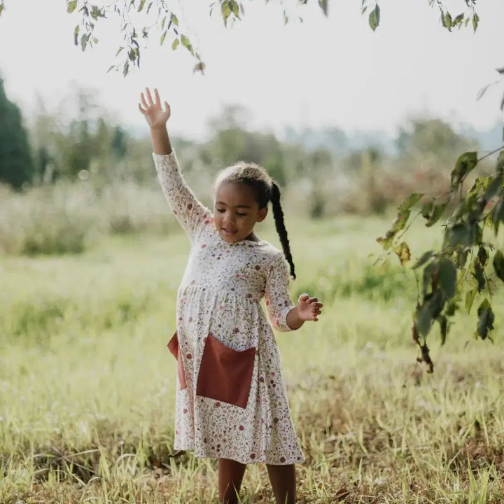 Baby/Kids Bamboo Clementine Dress — Last Call-4