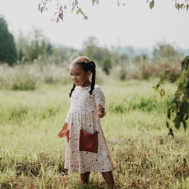 Baby/Kids Bamboo Clementine Dress — Last Call-2