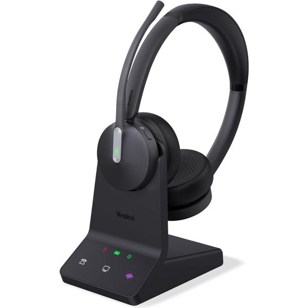 Yealink WH64 Dual UC Slúchadlá s mikrofónom Bezdrôtový Pres hlavu Kancelária / call centrum Micro-USB Bluetooth Čierna (1208673)-0