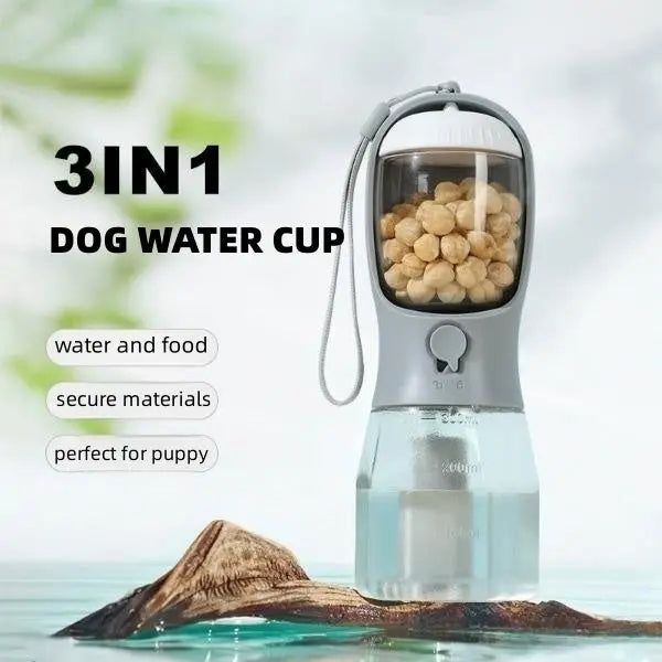 Dog Water Cup Drinking Food Garbage Bag Three-in-one Portable Small Multi-functional Pet Cups Pets Supplies My Store