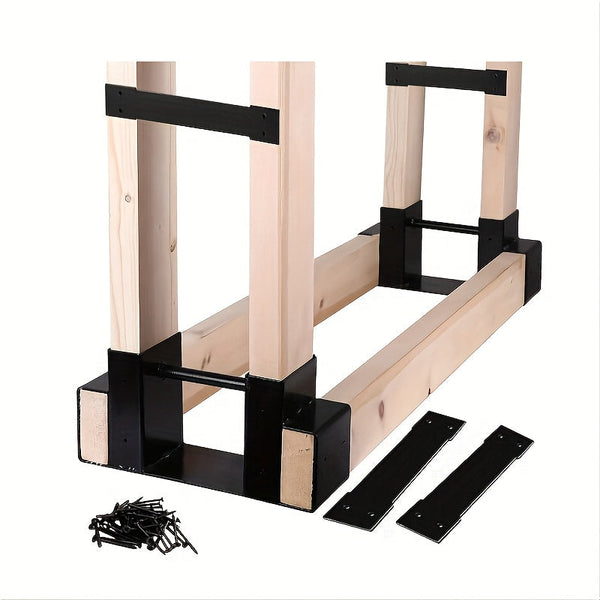 Outdoor Firewood Log Storage Rack Bracket-0