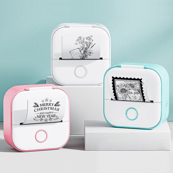 Portable Mini Thermal Label Printer Home Photo Printer Student Wrong Question Printer Bluetooth-compatible Mini Label Printer Price Tag My Store