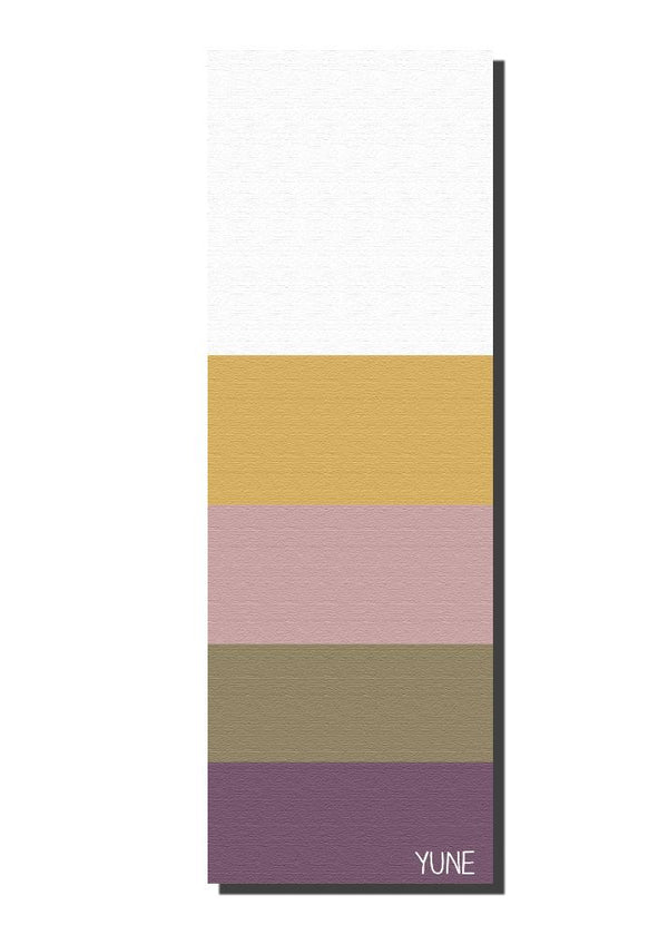Yoga Mat | 6mm Thick | Striped | Non-Slip | Eco Friendly | Yune Yoga | Biarritz-0