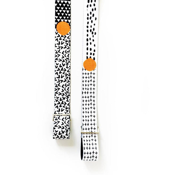 Bowie Yoga Strap – White Stretching Strap w/ Metal Buckles | Yune Yoga-0