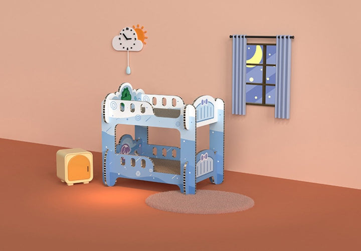 Boys' Dormitory Blue Cat Scratching Board-1