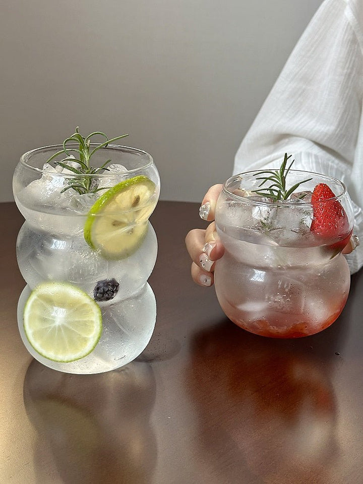 Bubble Shaped Glass Coffee Cups-1