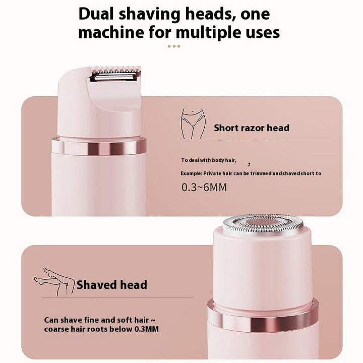 Dual-Head Electric Shaver Painless Women's Epilator Bikini Hair Removal Device Automatic Hair Trimmer Underarm Facial Lips Leg My Store