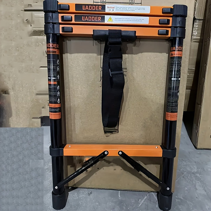 Telescoping Ladder Heavy-Duty with Shelf-2