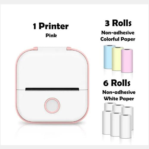 Portable Mini Thermal Label Printer Home Photo Printer Student Wrong Question Printer Bluetooth-compatible Mini Label Printer Price Tag My Store