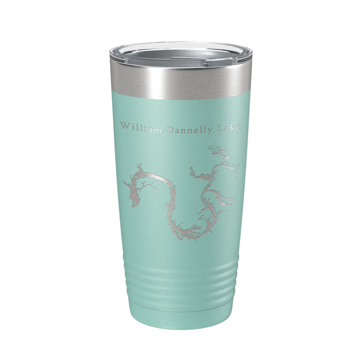 William Bill Dannelly Reservoir Tumbler Lake Map Travel Mug Insulated Laser Engraved Coffee Cup Millers Ferry Alabama 20 oz CarveBright