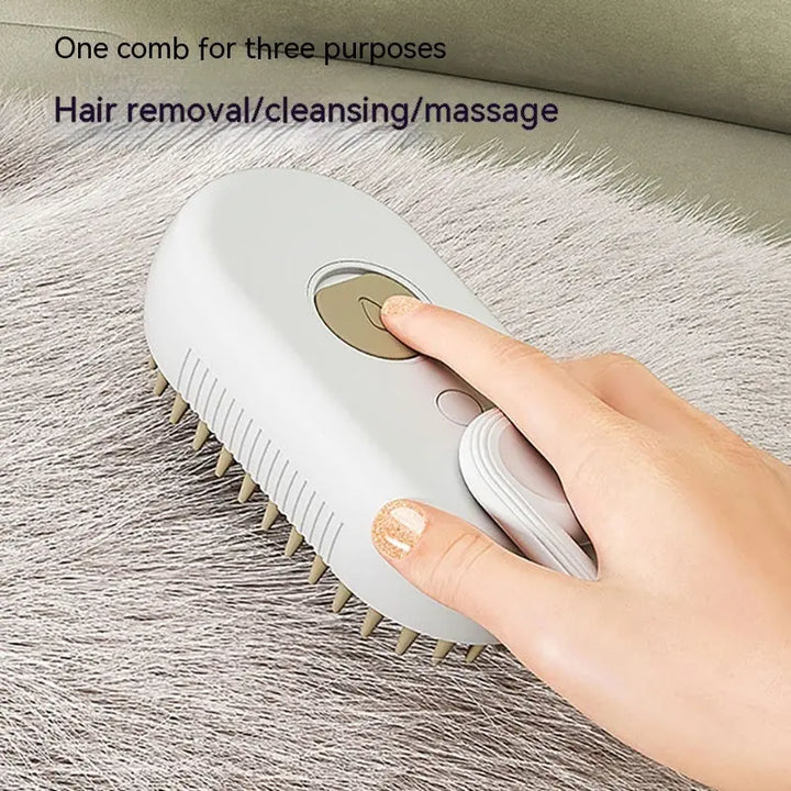 Cat Steam Brush Steamy Dog Brush 3 In 1 Electric Spray Cat Hair Brushes For Massage Pet Grooming Comb Hair Removal Combs Pet Products My Store