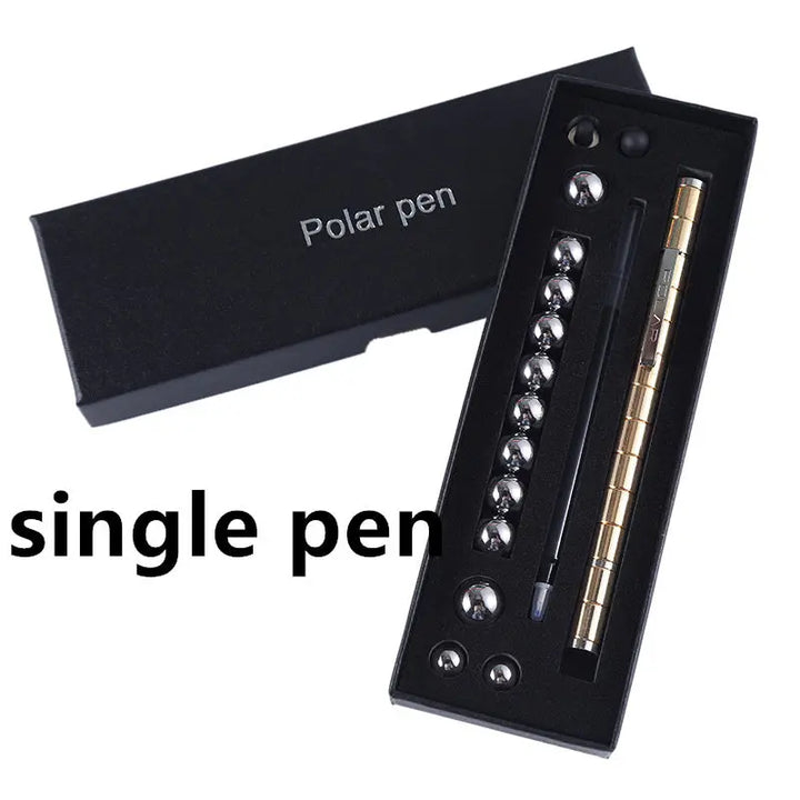 Stress Reducer Relief Toys Gift Box funny black golden kits Fidget magnetic polar pen with stylus ball pen My Store