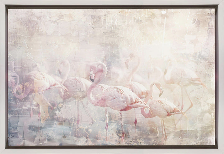 Flamingo Animal Vintage Art Illustration Wallart 10-1