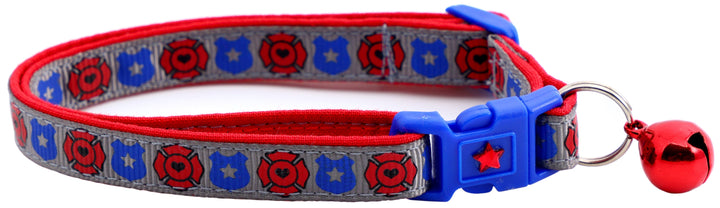 Fire and Police Badges Cat Collar Pugs2Persians