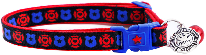 Fire and Police Badges Cat Collar Pugs2Persians