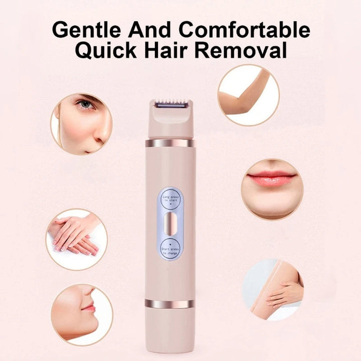 Dual-Head Electric Shaver Painless Women's Epilator Bikini Hair Removal Device Automatic Hair Trimmer Underarm Facial Lips Leg My Store