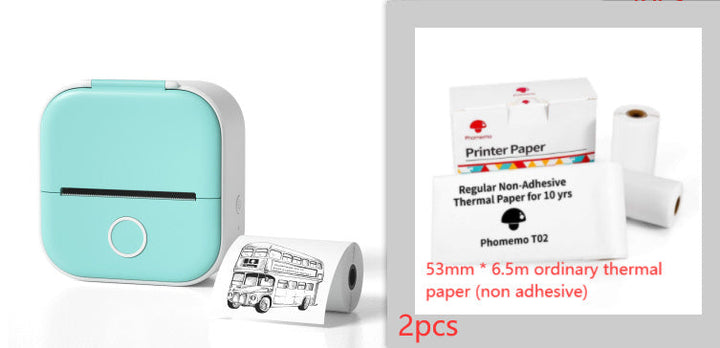 Portable Mini Thermal Label Printer Home Photo Printer Student Wrong Question Printer Bluetooth-compatible Mini Label Printer Price Tag My Store