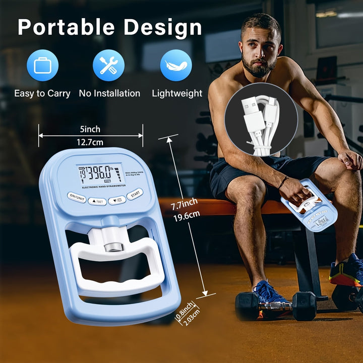 Digital Grip Strength Tester LCD Hand Trainer-2