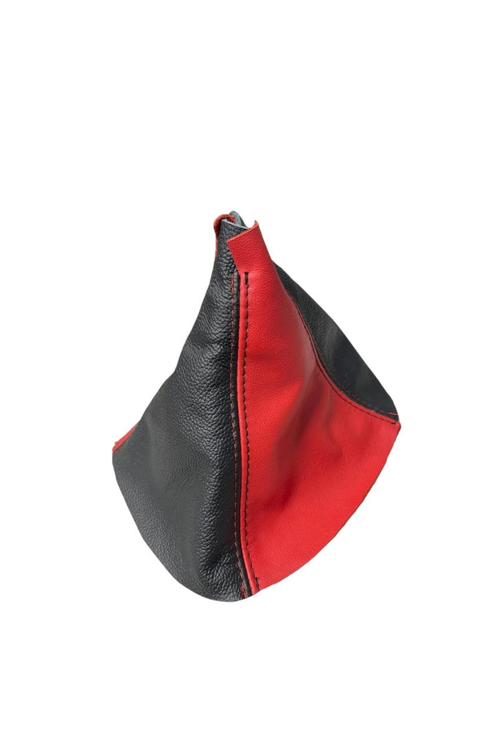 Torch Red & Black Leather Shift Boot Cover For Chevy Camaro 2010 2011 2012 2013 2014 2015 JTS Custome Upholstery
