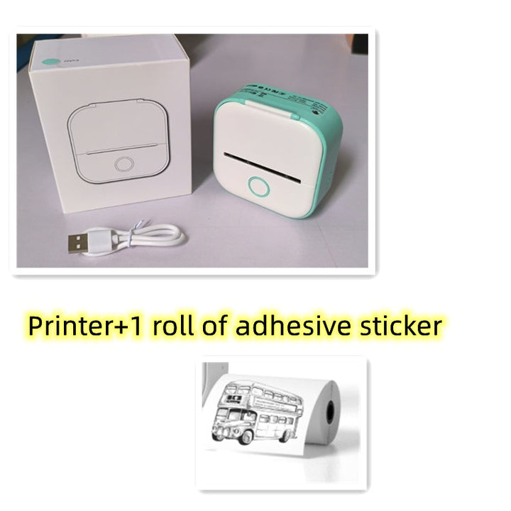 Portable Mini Thermal Label Printer Home Photo Printer Student Wrong Question Printer Bluetooth-compatible Mini Label Printer Price Tag My Store