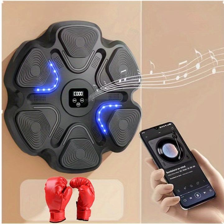 Wireless Wall Punching Pad with Gloves-3