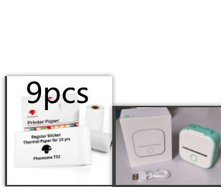 Portable Mini Thermal Label Printer Home Photo Printer Student Wrong Question Printer Bluetooth-compatible Mini Label Printer Price Tag My Store