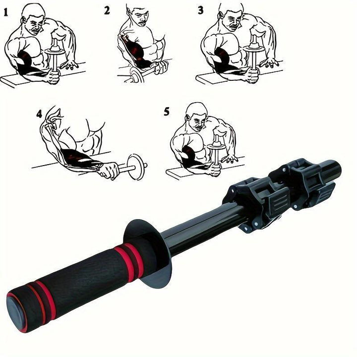 Adjustable Dumbbell Handles for Arm & Forearm Strength Training(Black)-3