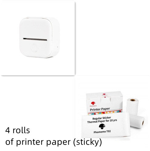 Portable Mini Thermal Label Printer Home Photo Printer Student Wrong Question Printer Bluetooth-compatible Mini Label Printer Price Tag My Store