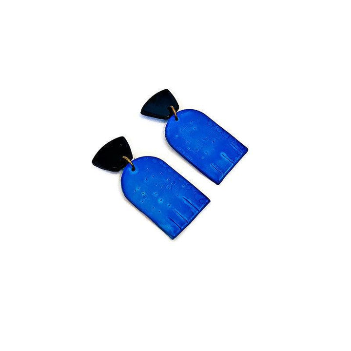 Dainty Geometric Earrings Post or Clip Ons- “Moe”-3