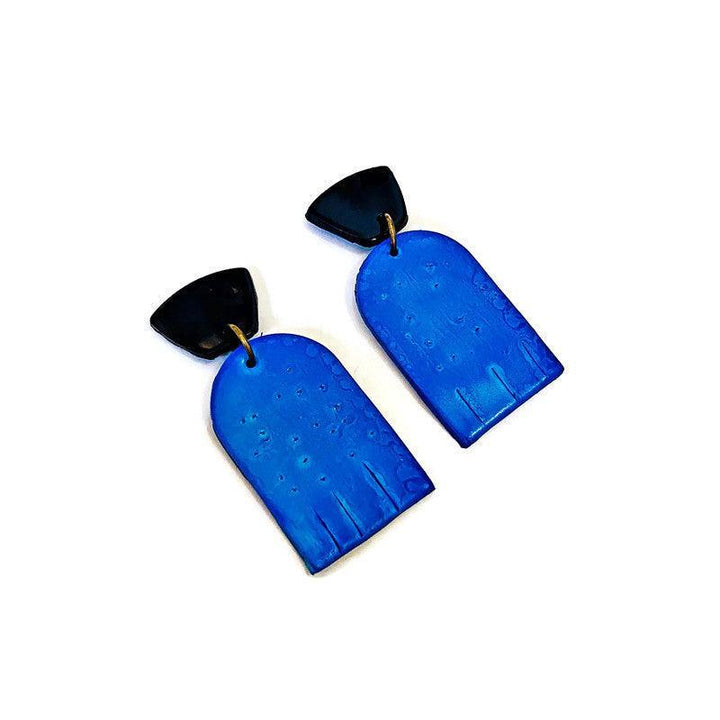 Dainty Geometric Earrings Post or Clip Ons- “Moe”-4