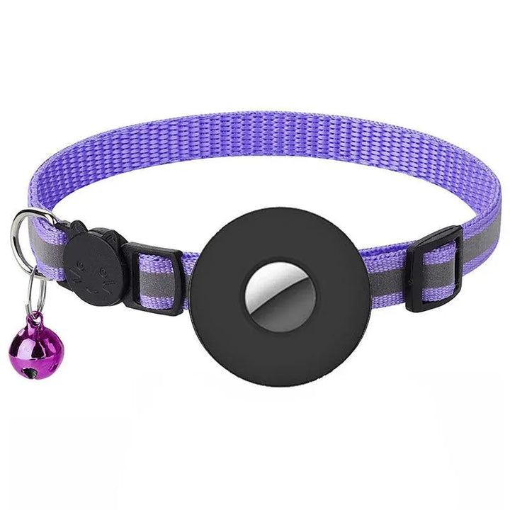 Reflective Adjustable Anti-Lost Pet Collar With Airtag Compatibility Dog Hugs Cat