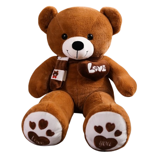 High Quality 100CM 4 Colors Teddy Bear With Scarf Stuffed Animals Bear Plush Toys Teddy Bear Doll Lovers Birthday Baby Gift-0