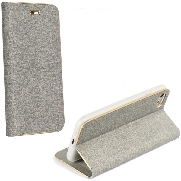 Samsung Galaxy A36 5G SM-A366B, Oldalra nyíló tok, stand, Luna Book, ezüst (TS9075)-0