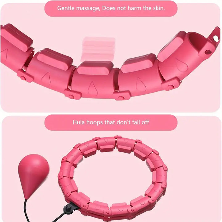 Adjustable Weighted Fitness Hoops for Effective Abdomen Workout-2