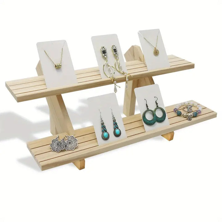Add a touch of elegance with this handcrafted wooden riser shelf-1