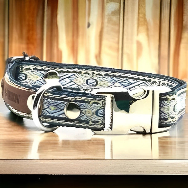 Engraved Cotton Dog Collar for Small Breeds-0