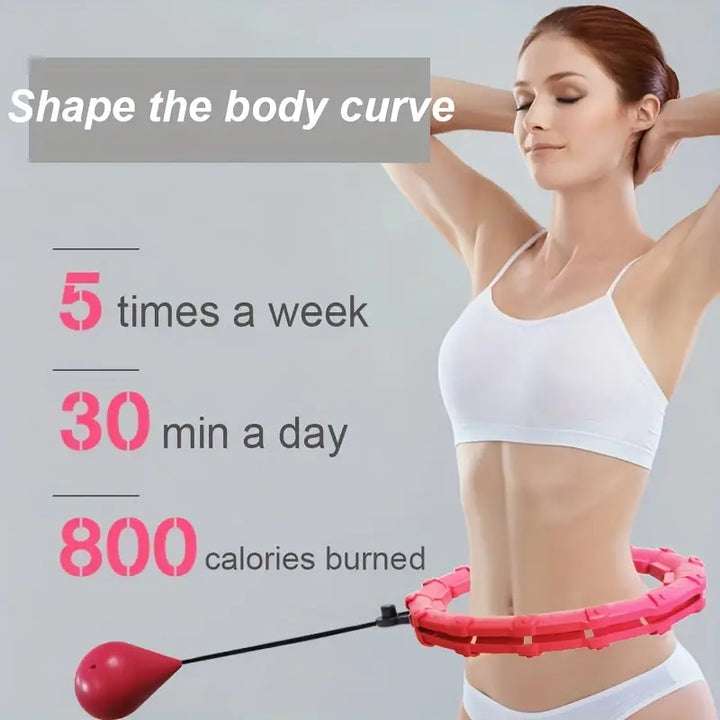 Adjustable Weighted Fitness Hoops for Effective Abdomen Workout-3