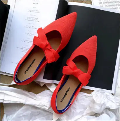 Flat Casual Boat Shoes with Bow Mary Jane Style My Store
