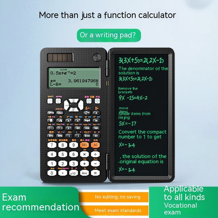 2 In 1 Foldable Scientific Calculators Handwriting Tablet Learning Function Calculator  Foldable Desk Scientific Calculators My Store