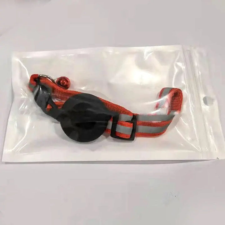 Reflective Adjustable Anti-Lost Pet Collar With Airtag Compatibility-5