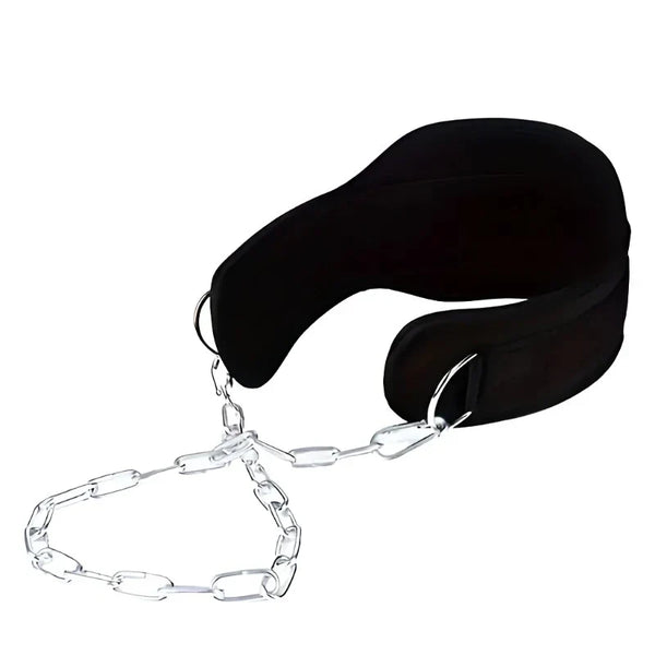 1pc Fitness Weighted Belt with Chain - Black-0