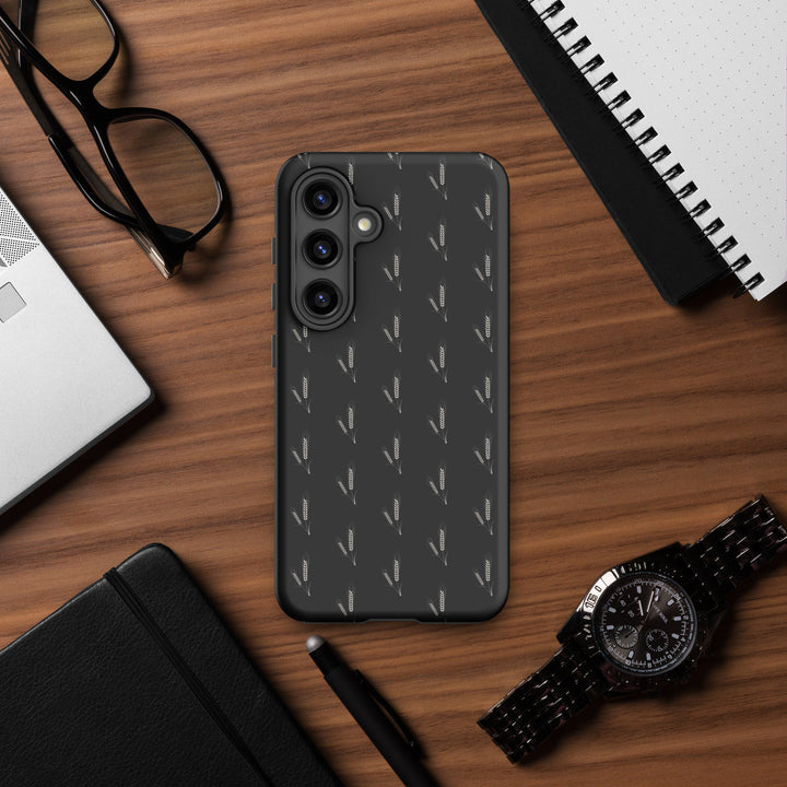 Grano Pattern Tough Case for Samsung® - Dark Grey-17