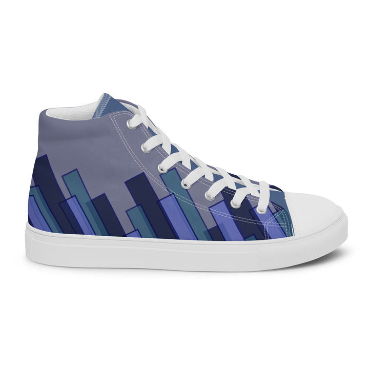 Vizzi - Women's High Top Canvas Shoes - 05 Light Blue-9
