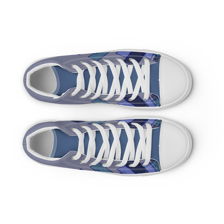 Vizzi - Men's High Top Canvas Shoes - 05 Light Blue-8