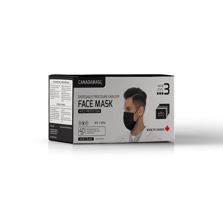 ASTM 4-PLY LEVEL 3 PROCEDURE MASK - ADULT (BLACK)-3