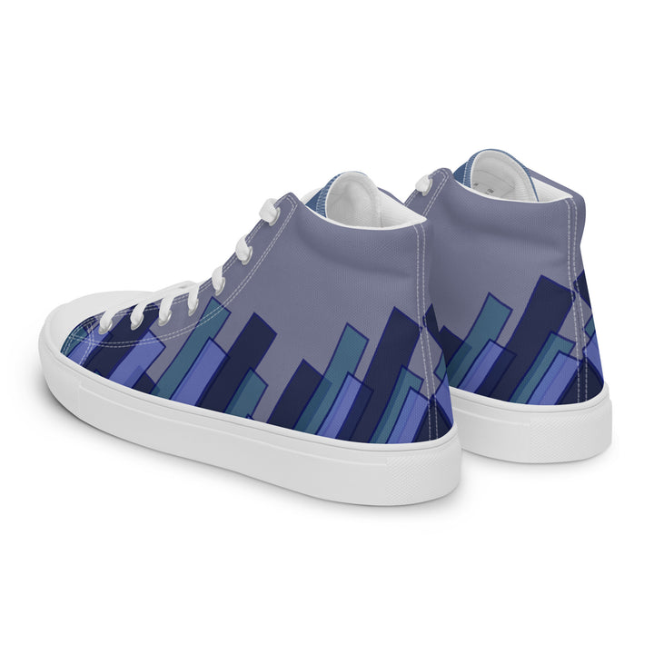 Vizzi - Men's High Top Canvas Shoes - 05 Light Blue-2