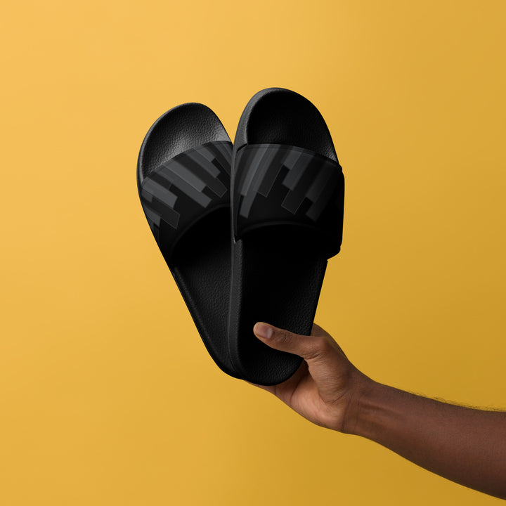 Vizzi - Men's Slides - 02 Black A-3