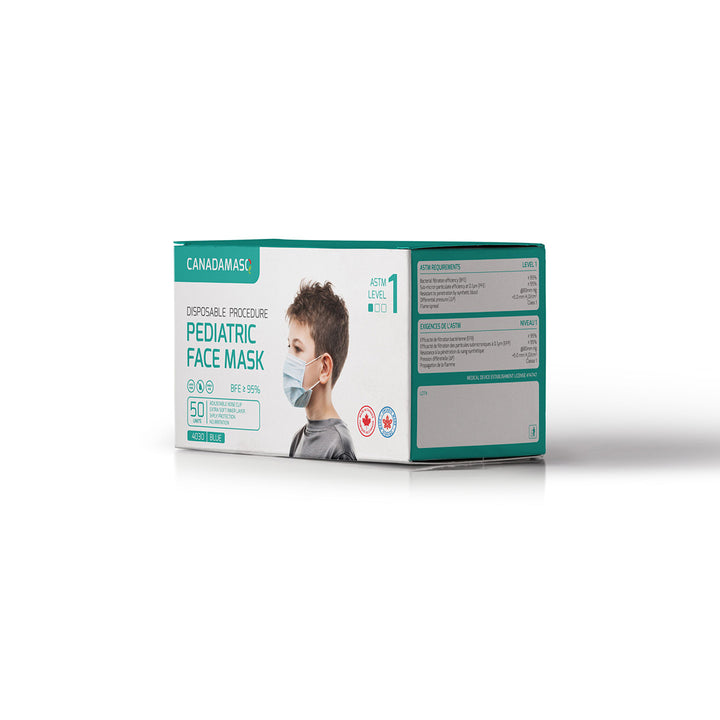 ASTM  PEDIATRIC PROCEDURE MASK LEVEL 1  (BLUE)-2